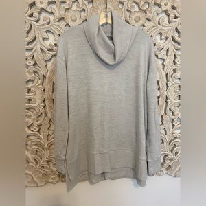 Gap Pale Blue Cowl Neck Tunic Sweater